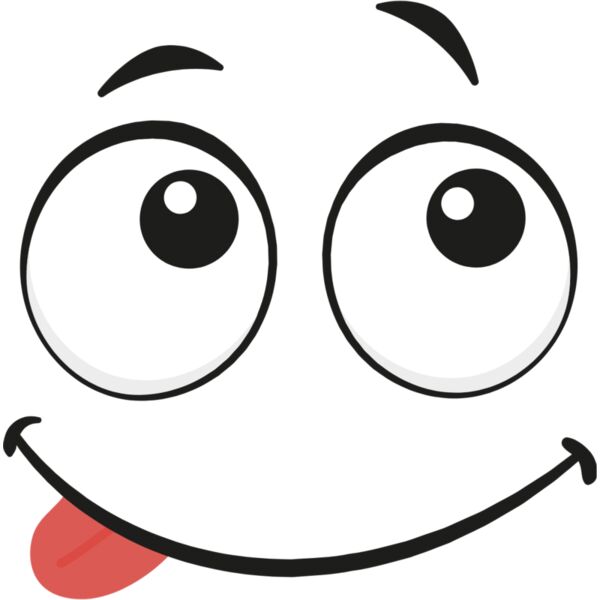 Cartoon Happy Tongue Face 6 Thumbnail