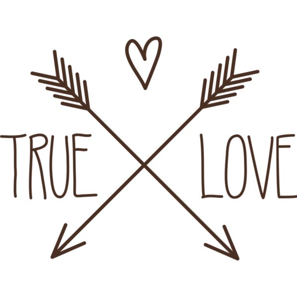 True Love Arrow Heart Text 1 Thumbnail