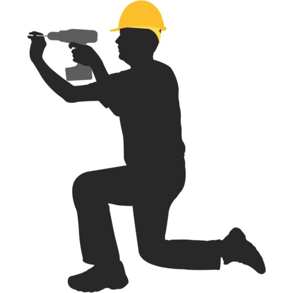 Construction Worker Silhouette 15 Thumbnail