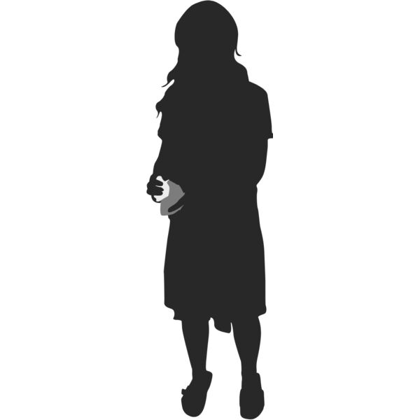 Housekeeper Washing Dishes Silhouette 1 Thumbnail