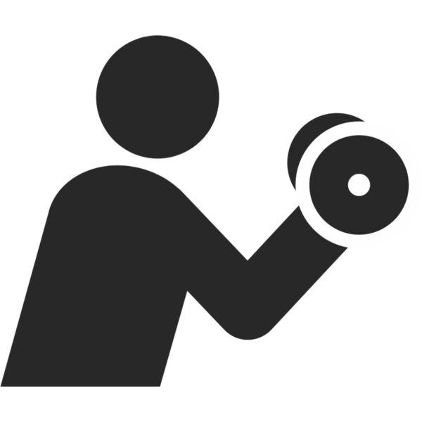 Exercise Weight Lifting Silhouette 2 Thumbnail