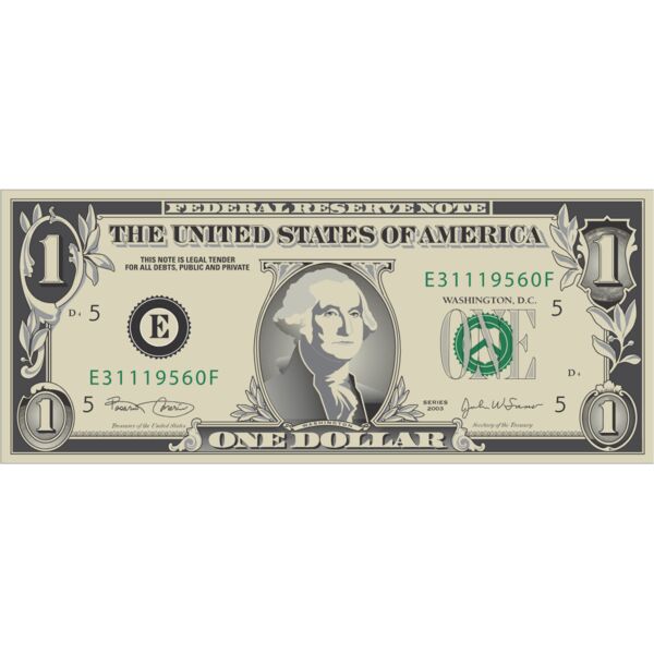 One Dollar Bill 1 Thumbnail