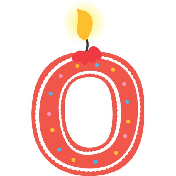 Zero Birthday Candle Number 1 Thumbnail