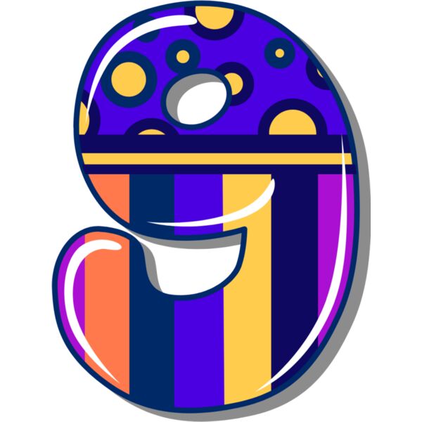 Nine Birthday Groovy Number 1 Thumbnail