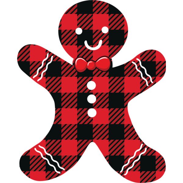 Christmas Gingerbread Man Plaid 1 Thumbnail