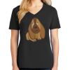 Ladies Core Cotton V-Neck Tee Thumbnail